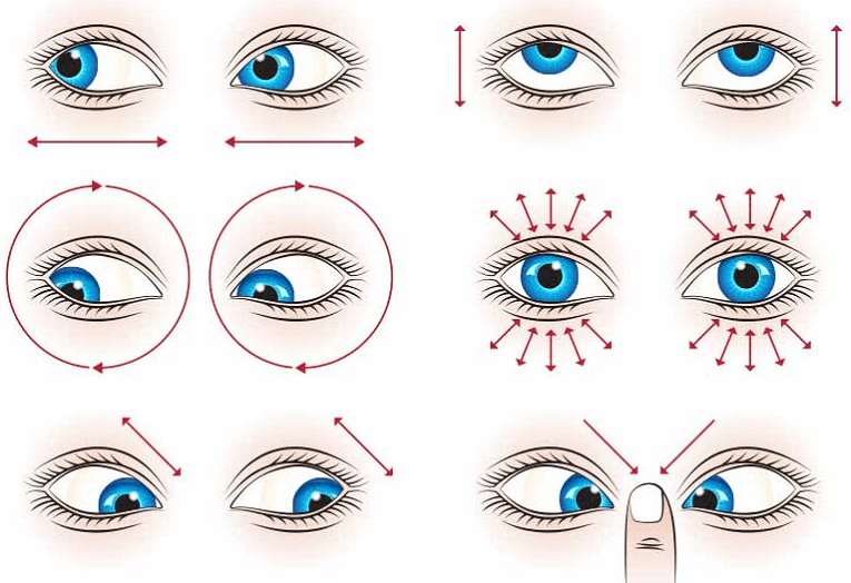Exercises for the eyes