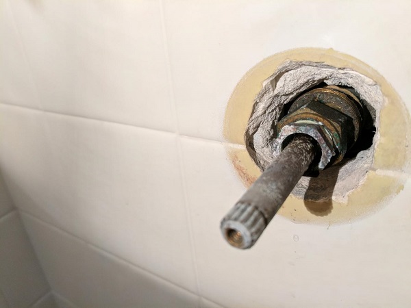 How to repair stuck shower valve stem
