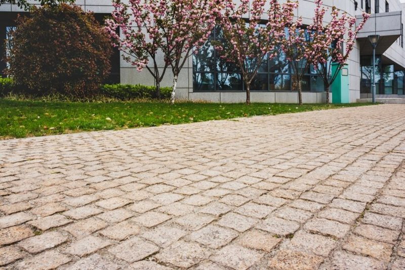 pave without cement outside of the home