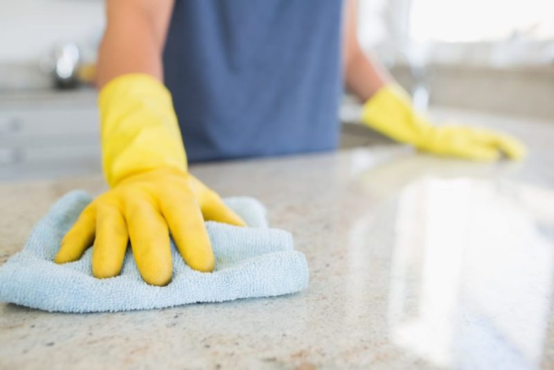 What do you use to clean stone countertops?