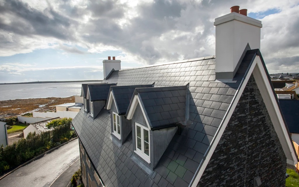 What material is used for slate roofing?