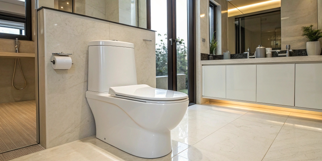 Step-by-step guide for homeowners on how to turn off the water supply to a toilet using the shut-off valve.