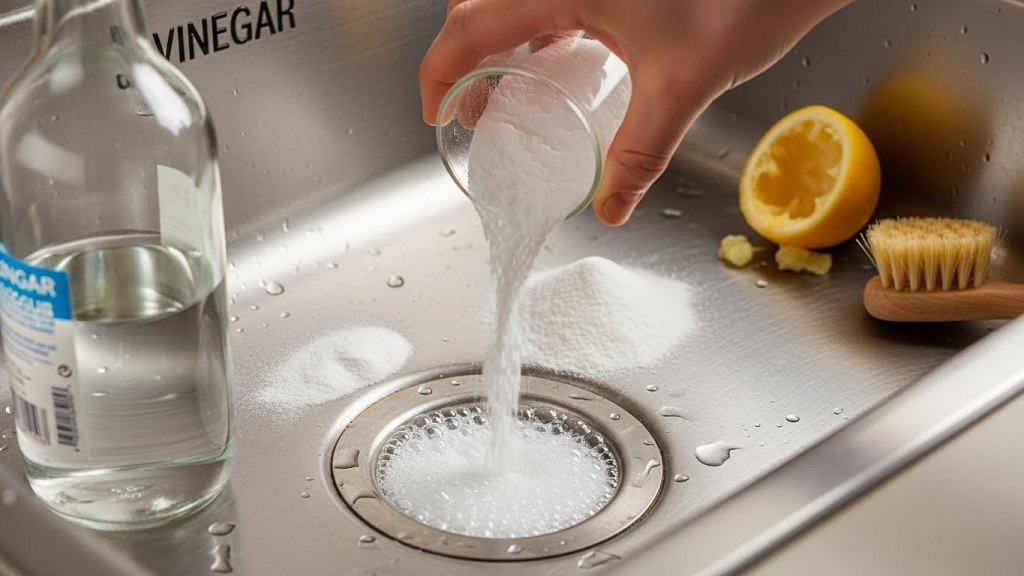 Natural clog removal using household kitchen items