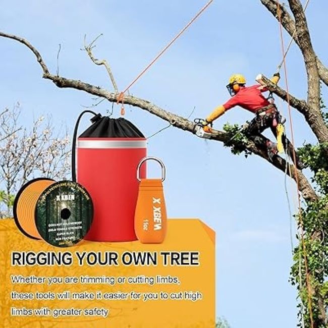 Professional-grade arborist rope and weights from XBEN throw line kit