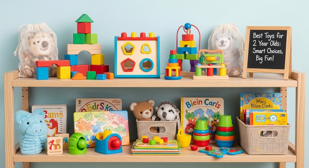 Fun toddler gifts including puzzles and shape sorting toys