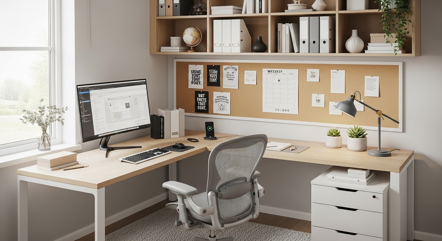 How often should I clean my home office