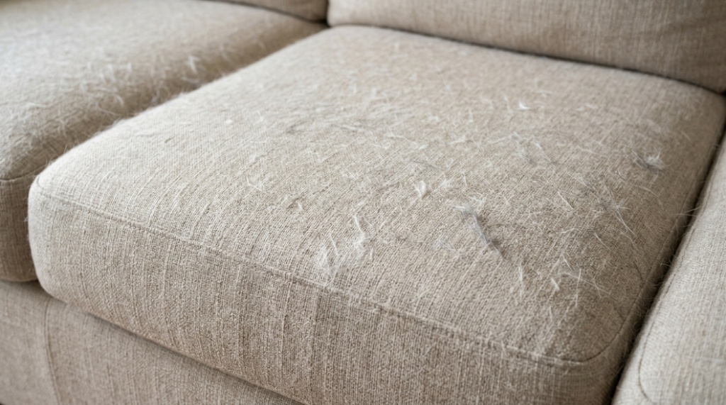 vacuum upholstery attachment cleaning pet hair from couch