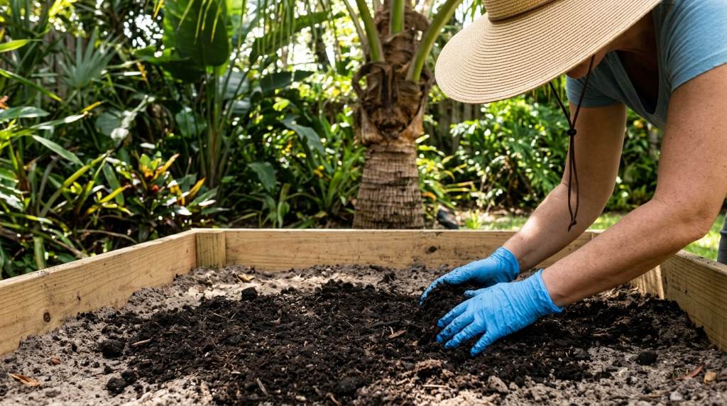 Healthy blooming flowers growing without excess fertilizer