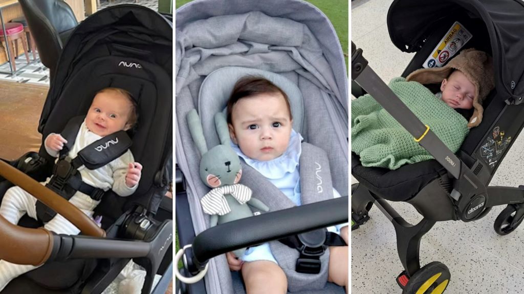 Safe and budget-friendly baby stroller with secure harness and canopy
