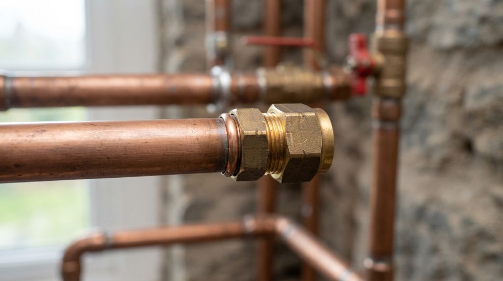 Capping a copper pipe without soldering